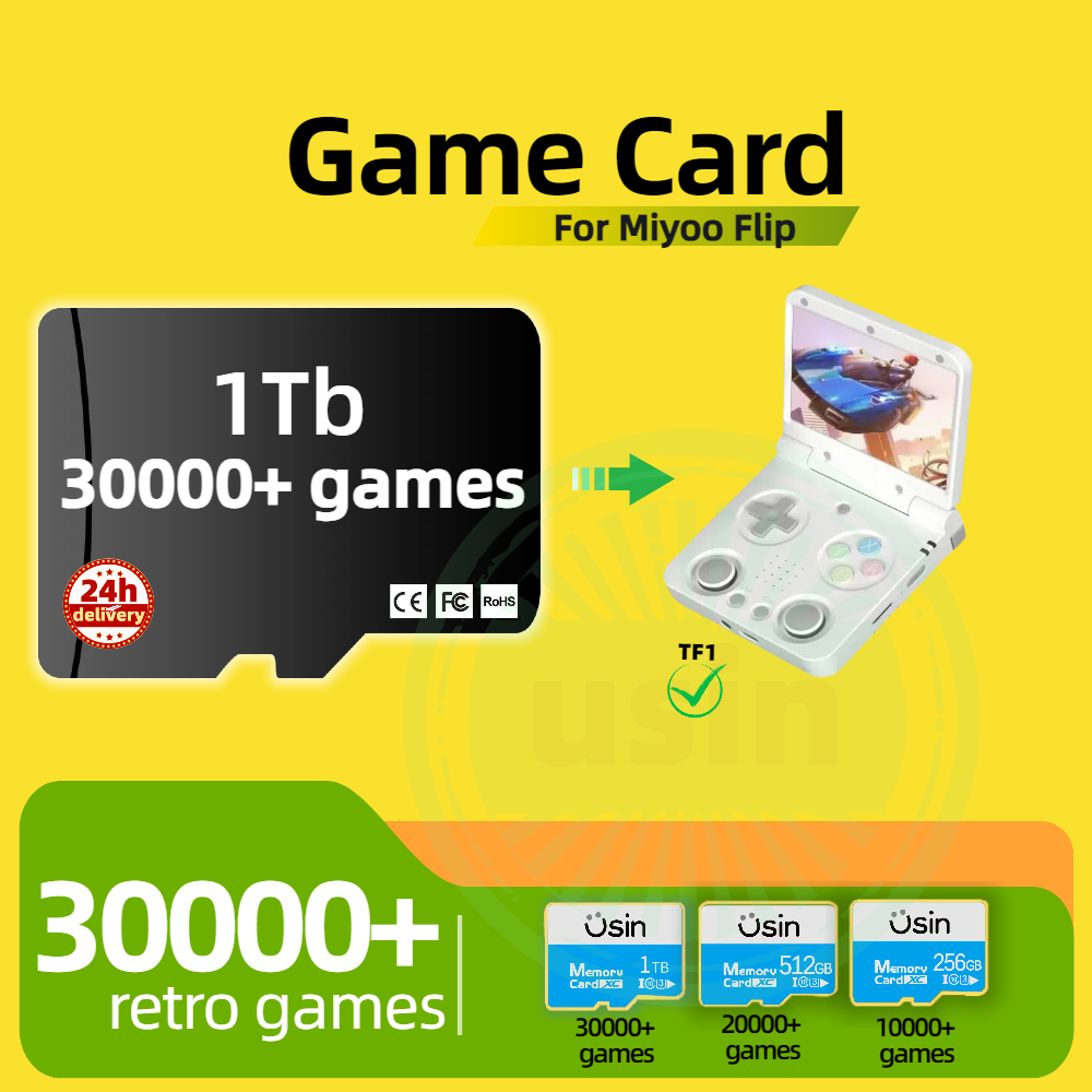 Retro Gaming Table - Game Card For Miyoo Flip 30000+