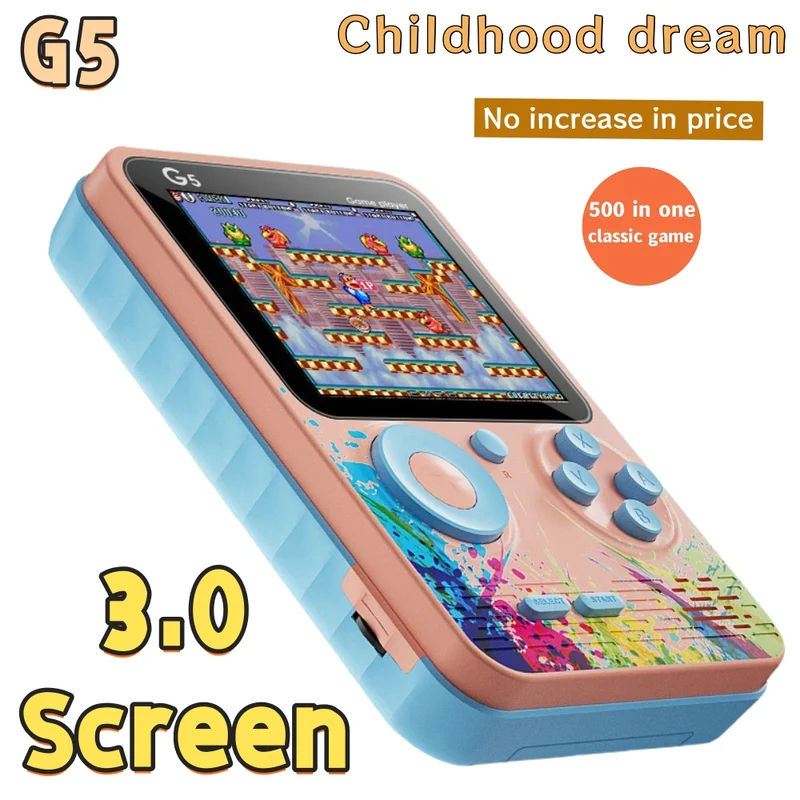 Retro Gaming Power Bank - G5 500 In 1 MINI Game