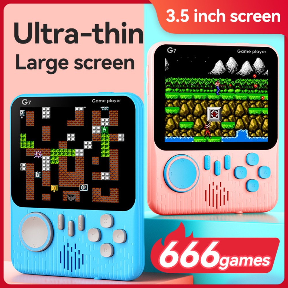 Retro Gaming Power Bank - G7 Retro Handheld Game Console, 3.5-Inch