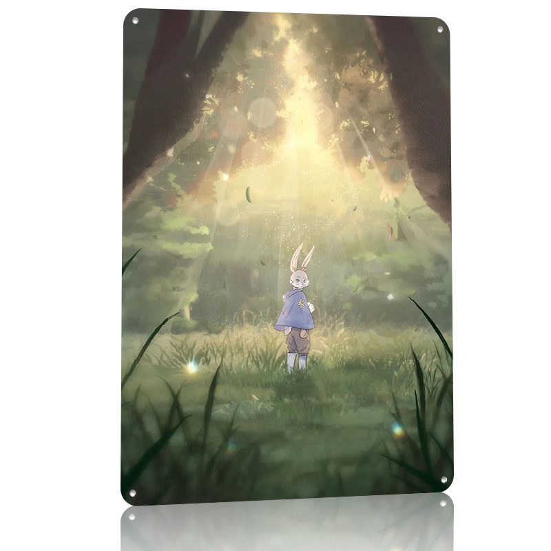Bunny on a Field Poster Retro  - đánh giá và giá Retro Gaming On