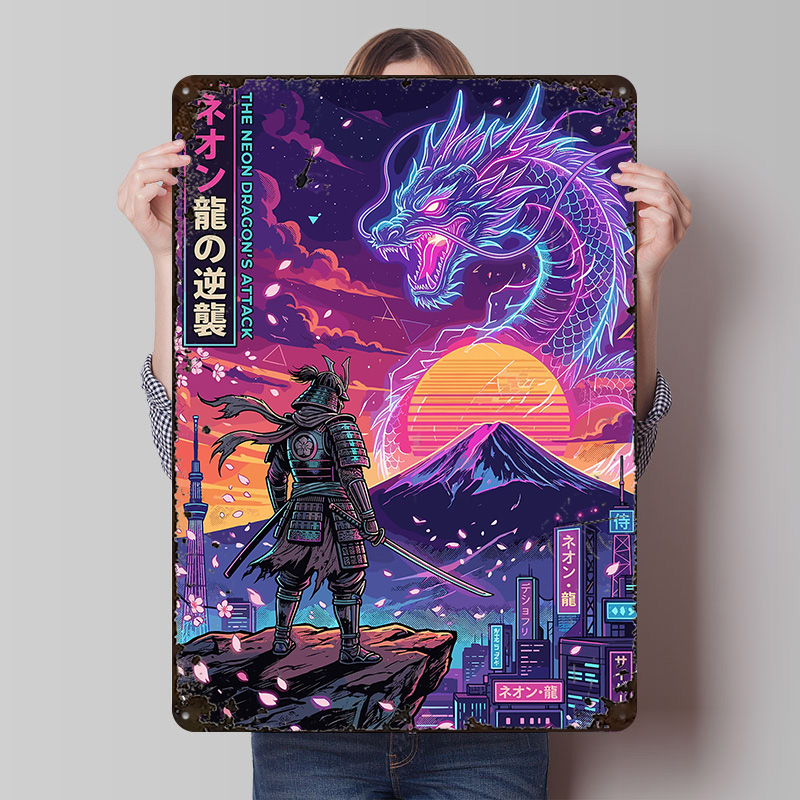Samurai Vs Neon Dragon in Cybe - đánh giá và giá Retro Gaming Tokyo