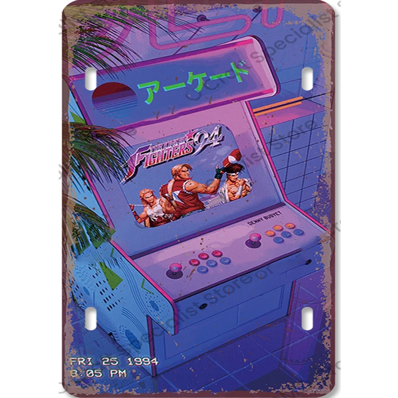 Vintage Gaming Metal Sign Retr - đánh giá và giá Retro Gaming Arcade Console