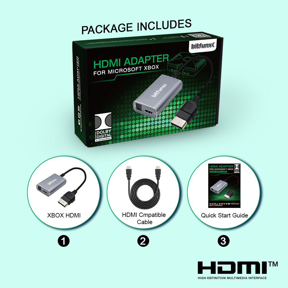 Bitfunx HDMI™ Adapter for XBOX - đánh giá và giá Retro Gaming Realm