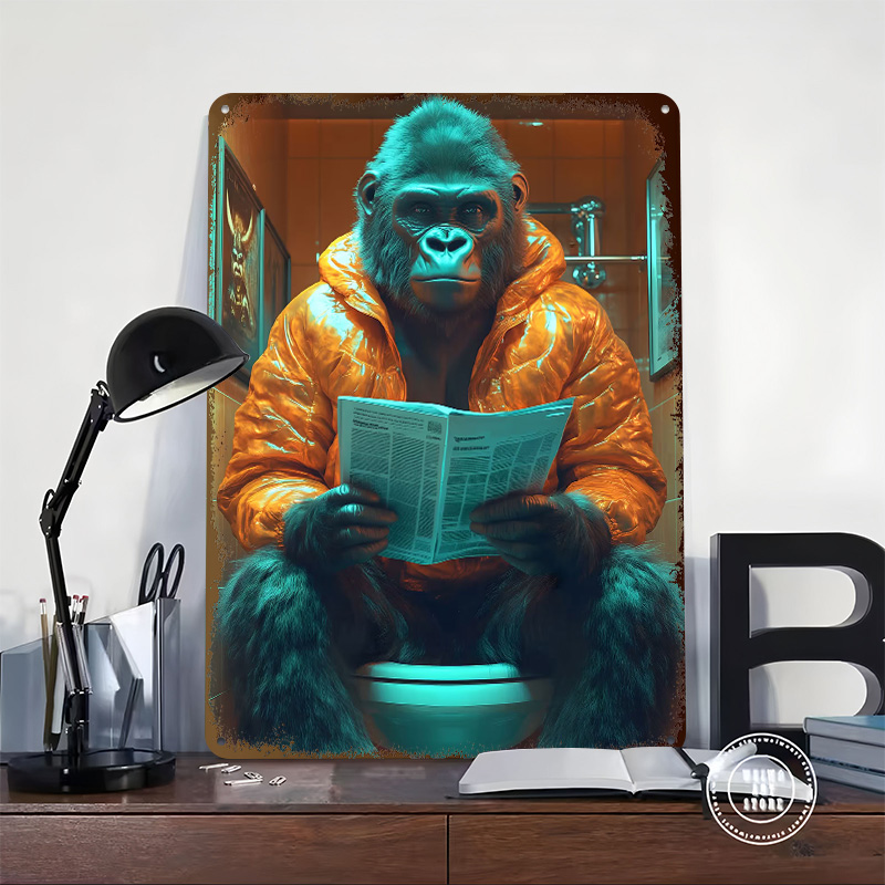 Gorilla Reading on Toilet Tinp - đánh giá và giá Retro Gaming On