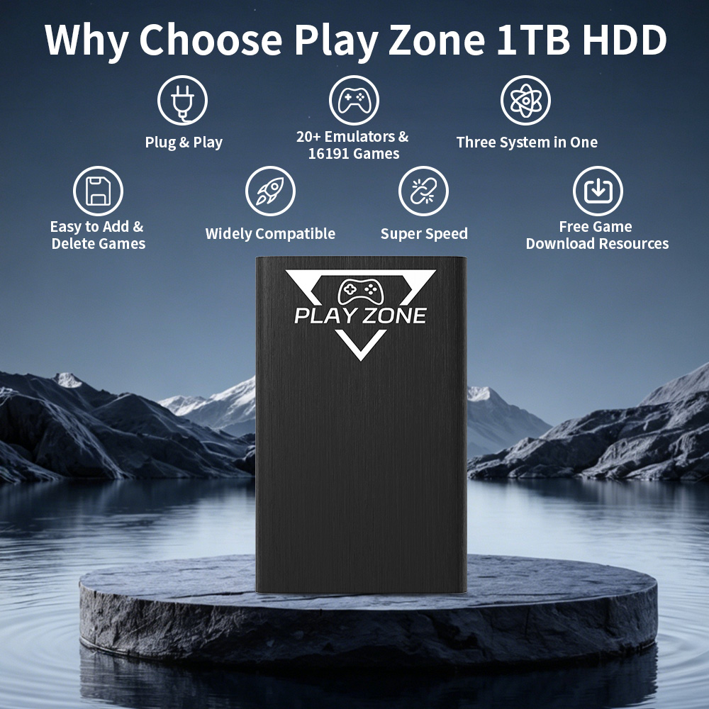 Play Zone 1TB Portable Gaming  - đánh giá và giá Retro Gaming Realm