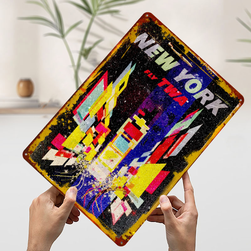 New York Fly TWA Tinplate Post - đánh giá và giá Retro Gaming York
