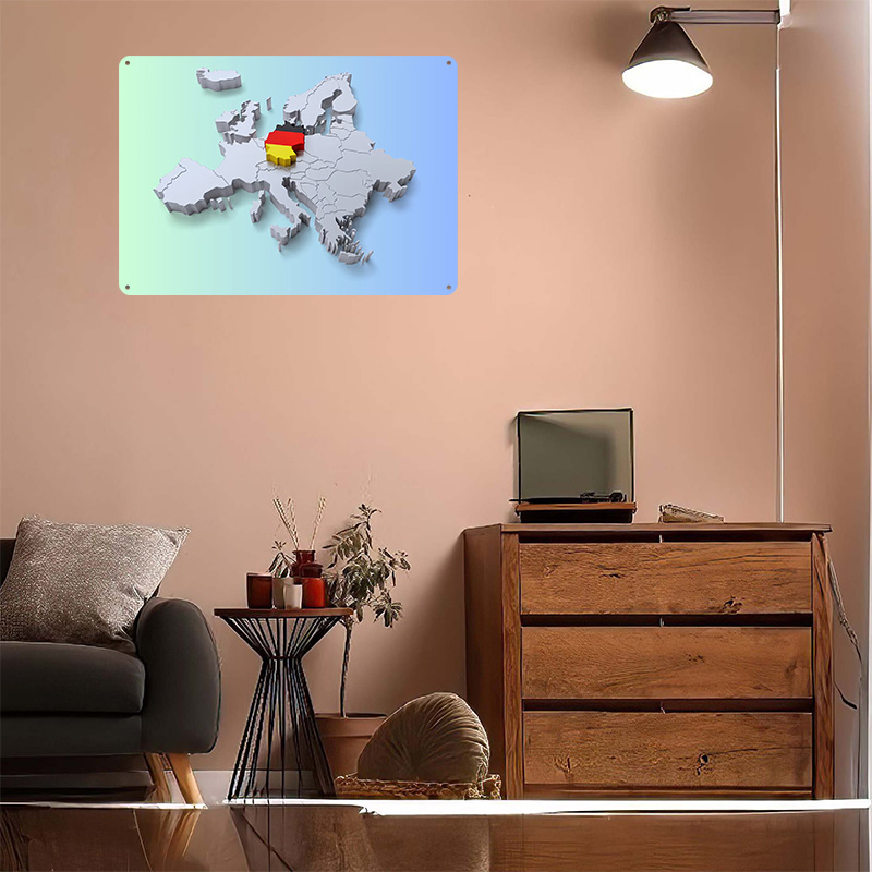 Germany on Europe Map Metal Po - đánh giá và giá Retro Gaming On