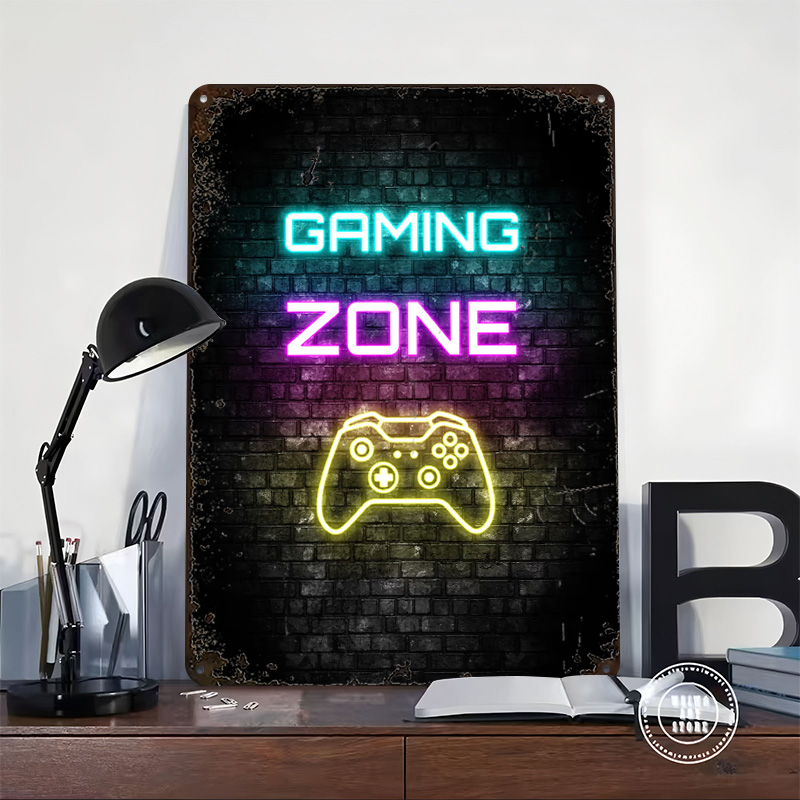 Gaming Zone Neon Sign on Brick - đánh giá và giá Retro Gaming On
