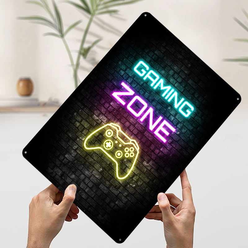 Gaming Zone Neon Sign on Brick - đánh giá và giá Retro Gaming On